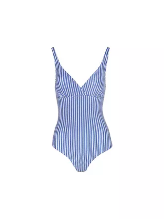 HOT STUFF | Maillot de bain femme col en V | blau